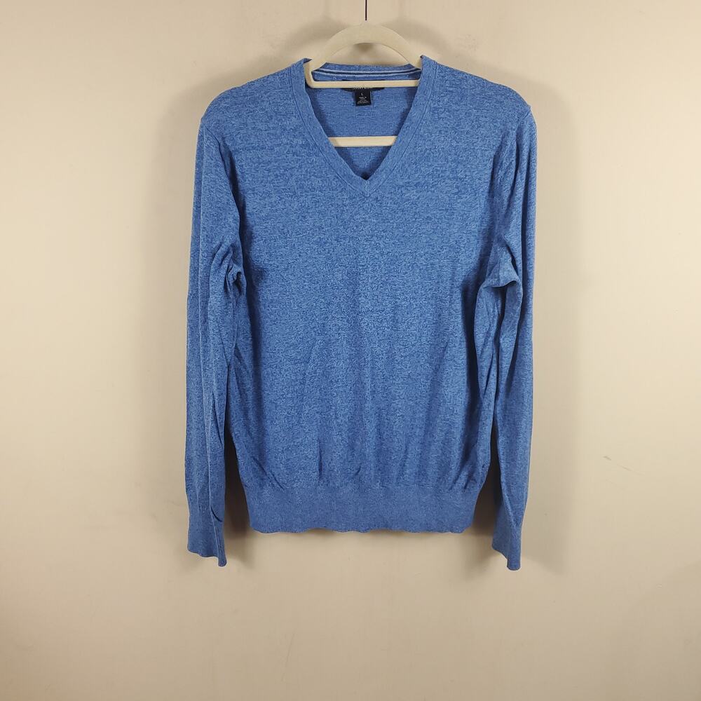 Banana Republic Blue Luxury Blend V-neck Sweater Size L